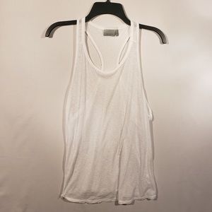 🌹Athleta sheer white tank top size xl